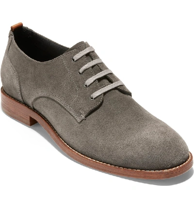 Cole Haan Men's Feathercraft Suede Oxford Shoes In Magnet Leather