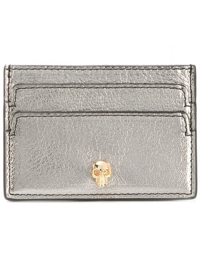 Alexander Mcqueen Skull Cardholder - 银色 In Silver