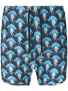 NEIL BARRETT PRINTED SWIM SHORTS