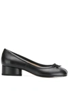 MAISON MARGIELA MAISON MARGIELA LOW HEEL TABI PUMPS - 黑色