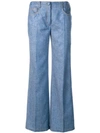 AGNONA AGNONA FLARED JEANS - 蓝色