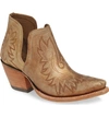 Ariat Dixon Bootie In Distressed Gold Leather