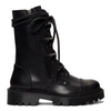 VETEMENTS VETEMENTS BLACK SPIKED ARMY BOOTS