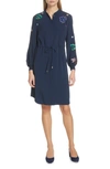TED BAKER DIOSS EMBROIDERED SHIRTDRESS,WMD-DIOSS-WH9W