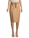 EQUIPMENT Alouetta Leather Skirt