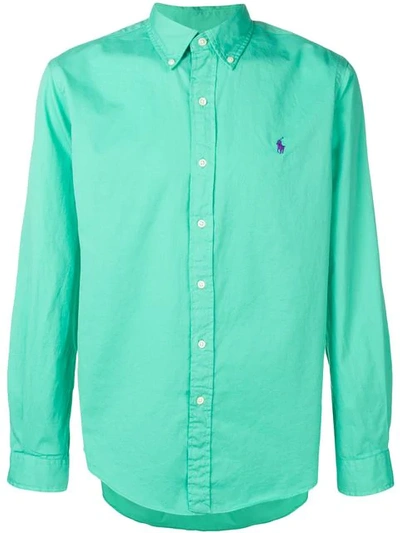 Polo Ralph Lauren Button Down Logo Shirt - 绿色 In Green