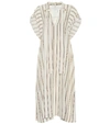 CHLOÉ STRIPED SILK CRÊPE DRESS,P00355283