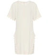 CHLOÉ SCALLOPED CRÊPE MINIDRESS,P00355269