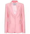 Gabriela Hearst Sophie Single-breasted Wool And Silk-blend Blazer In Pink