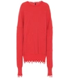 BEN TAVERNITI UNRAVEL PROJECT COTTON AND CASHMERE SWEATER,P00367265