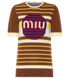 MIU MIU INTARSIA WOOL SWEATER,P00362026