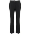 VALENTINO CROPPED WOOL-BLEND PANTS,P00353251