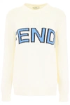 FENDI FEND LOGO KNIT PULLOVER