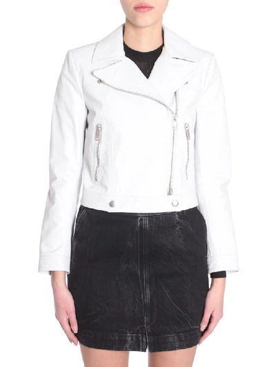 Givenchy Leather Jacket In White