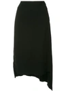 JIL SANDER HIGH RISE ASYMMETRIC SKIRT