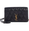 SAINT LAURENT ANGIE QUILTED LAMBSKIN LEATHER CROSSBODY BAG,56890603UD7