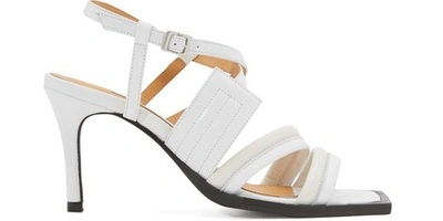 Aalto Open Heeled Sandals In White