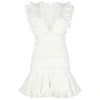 ZIMMERMANN WAYFARER LACE-TRIMMED LINEN MINI DRESS