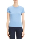 Theory Apex Tiny Tee In Denim Melange