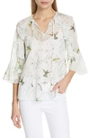TED BAKER LASSII WHITE FORTUNE BLOUSE,WMB-LASSII-WH9W