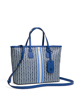 blue tory burch tote