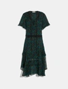 COACH COACH EMBELLISHED RETRO FLORAL DRESS - WOMEN'S,67703 O95