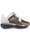 Fendi Multicolor Chunky Sneaker In Black/white/nut