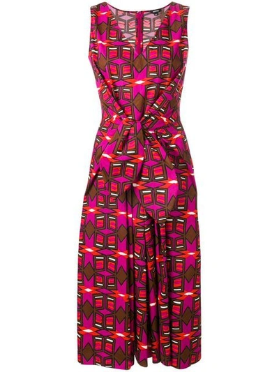 Aspesi Printed Knot Dress - 粉色 In Pink