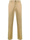 Prada Slim Fit Chinos In Neutrals