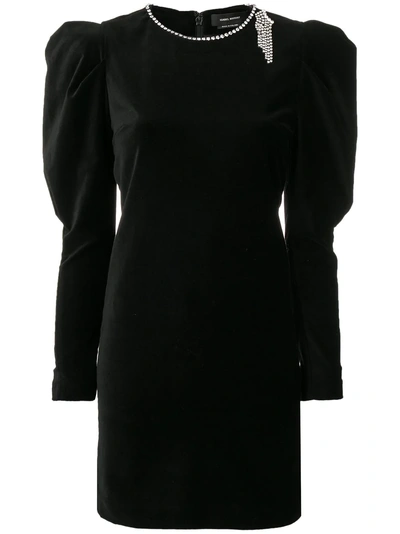 Isabel Marant Ziane Diamanté Detail Mini Dress - 黑色 In Black