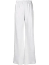 BLANCA SATIN WIDE-LEG TROUSERS