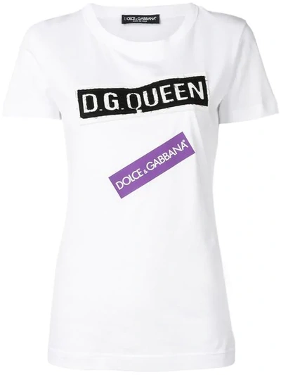 Dolce & Gabbana Dolce E Gabbana T-shirt In Bianco