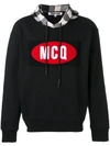 MCQ BY ALEXANDER MCQUEEN LOGO PATCH HOODIE