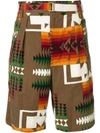 SACAI SACAI BERMUDA SHORTS - 棕色