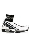Dolce & Gabbana 30mm Sorrento Logo Sock Sneakers In White
