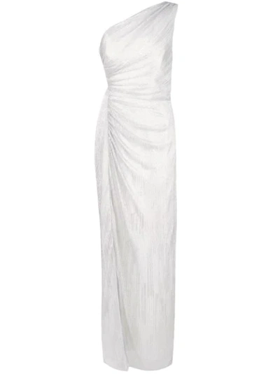 Aidan Mattox Long One-shoulder Dress - 白色 In White