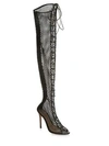 GIANVITO ROSSI Heeled Lace-Up Leather Tall Boots