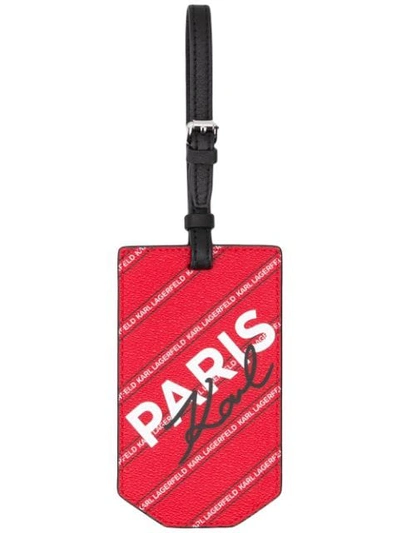Karl Lagerfeld K/city Paris Tag In Red