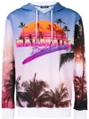 BALMAIN KAPUZENPULLOVER MIT "BEACH CLUB"-PRINT