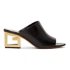 GIVENCHY GIVENCHY BLACK TRIANGLE MULE SANDALS