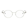 YOHJI YAMAMOTO YOHJI YAMAMOTO SILVER CIRCLE FRAME GLASSES