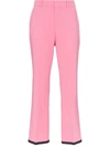 GUCCI GUCCI CROPPED BOOTCUT TROUSERS - PINK