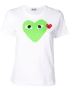 COMME DES GARÇONS PLAY COMME DES GARÇONS PLAY LOGO PRINT T-SHIRT - WHITE