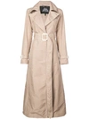 MARC JACOBS MARC JACOBS CLASSIC LONG TRENCHCOAT - 大地色