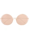 LINDA FARROW DOUBLE ROUND FRAME SUNGLASSES