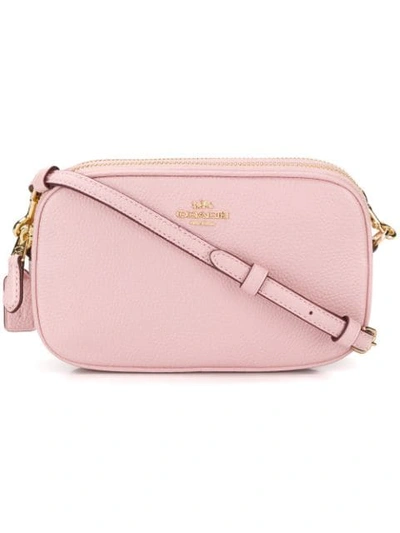 Coach Pebbled Leather Crossbody Bag - 粉色 In Pink