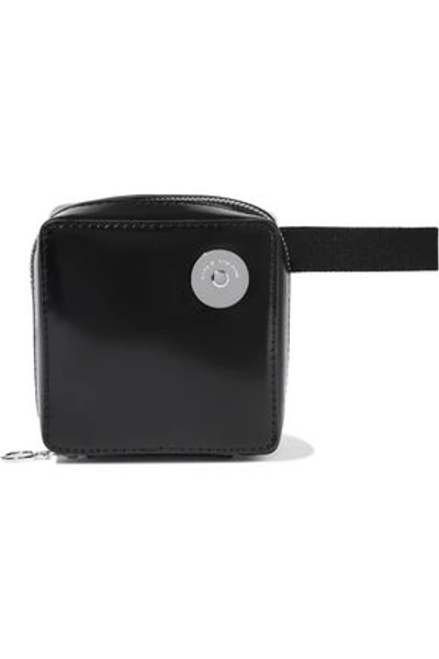Kara Woman Void Glossed-leather Belt Bag Black