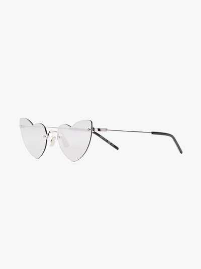 Saint Laurent New Wave Loulou 254 Sunglasses In Metallic
