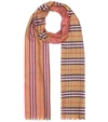 BURBERRY VINTAGE CHECK WOOL AND SILK SCARF,P00366324