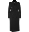 Balenciaga Hourglass Wool-blend Coat In Black